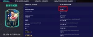 CONTA FIFA 21 ELENCO 6 MILHÕES