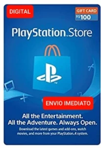 Gift card Playstation Network- PSN R$ 100 Reais - Gift Cards