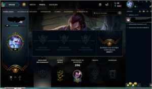Conta LoL Gold  2017/2018 unranked 50 skins raras - League of Legends