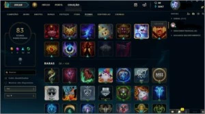 Conta LoL Gold  2017/2018 unranked 50 skins raras - League of Legends