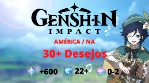 Genshin impact - Conta Inicial com 30+ Rolls