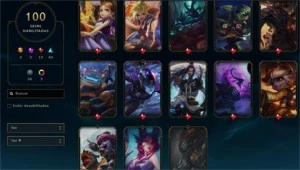 conta LOL (100 skins, maioria de ADC) - League of Legends