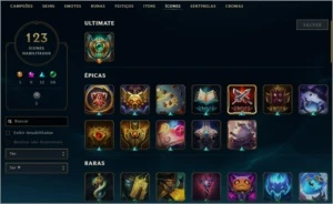 Conta lol Mestre 100 champs 76 skins - League of Legends