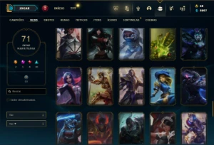 Bronze 3 com TODOS os champs e 71 Skins + 1.4kk de Master Yi - League of Legends LOL