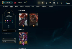 Bronze 3 com TODOS os champs e 71 Skins + 1.4kk de Master Yi - League of Legends LOL