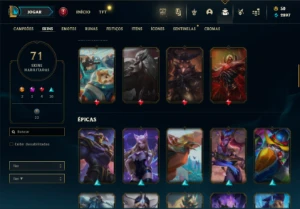 Bronze 3 com TODOS os champs e 71 Skins + 1.4kk de Master Yi - League of Legends LOL