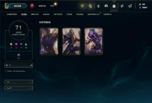 Bronze 3 com TODOS os champs e 71 Skins + 1.4kk de Master Yi - League of Legends LOL