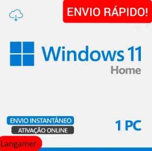 Key vitalícia Windows 11 Home - Softwares e Licenças