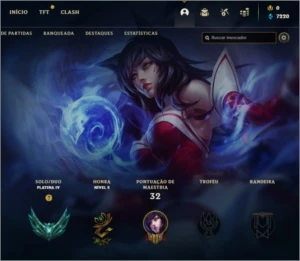 Conta Platina 4, Ganhando 20+ Pdl, Lvl 41, 7200 Ea - League of Legends LOL