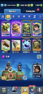 Conta de clash royale lvl 59 11k trofeus