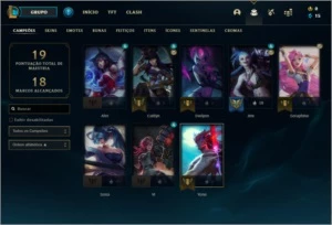 LOL| SMURF COM 9 SKINS GARANTIDAS| GMAIL NAO CONFIRMADO! - League of Legends