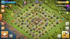 CONTA CV 11 SEMIFULL + Decorações RARAS - Clash of Clans