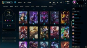 Conta LOL Platina3 C/4 prestígios 8 gemas 9956K RP Baratinha - League of Legends