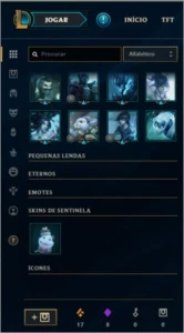 Conta LOL Platina3 C/4 prestígios 8 gemas 9956K RP Baratinha - League of Legends
