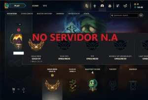 Ouro 4 com 25 Champs ( NO SERVIDOR N.A ) - League of Legends LOL