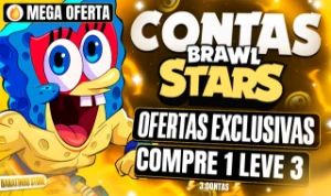 Brawl Stars|Contas+Skins| ⏳🎉Compre 1 e Leve 2 Grátis🔥