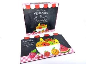 Quebra-cabeça Feirinha em MDF com 4 Peças e Caixa - Artesanato e Personalizados