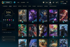 Conta Ex Mestre Todos Champs 204 Skins - League of Legends LOL