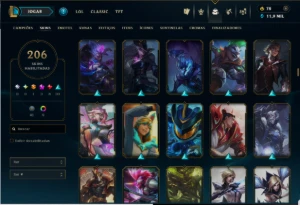 Conta Ex Mestre Todos Champs 204 Skins - League of Legends LOL