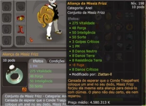 Anel Missiz Frizz Exo PM Servidor Spiritia - Dofus