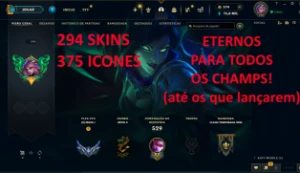 Conta LOL/Valorant Main Vayne 2015 Com Muita Skins - League of Legends