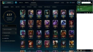 Vendo conta platina com todos os champions e 130 skins - League of Legends LOL