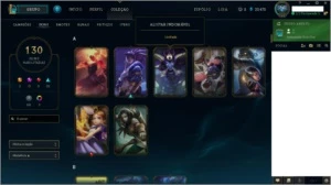 Vendo conta platina com todos os champions e 130 skins - League of Legends LOL