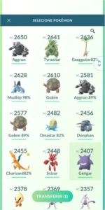 Pokémon Go Conta LVL 33