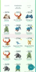 Pokémon Go Conta LVL 33