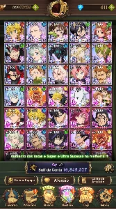 Conta de 7DS 17M CC box, Whale, End Game Todos times do jogo