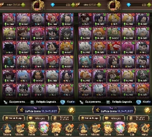 Conta de 7DS 17M CC box, Whale, End Game Todos times do jogo - Seven Deadly Sins