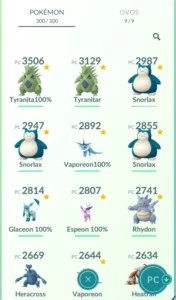 Pokémon Go - Conta Lv30, 10 Lendarios, 22 Pokemons 100%