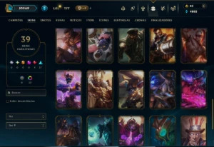 Prata 2 com 60 Champs e 39 Skins ( JG / ADC / MID ) - League of Legends LOL