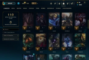 Prata 2 com 60 Champs e 39 Skins ( JG / ADC / MID ) - League of Legends LOL