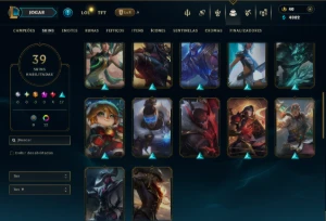 Prata 2 com 60 Champs e 39 Skins ( JG / ADC / MID ) - League of Legends LOL