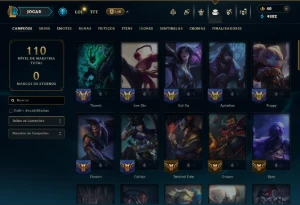Prata 2 com 60 Champs e 39 Skins ( JG / ADC / MID ) - League of Legends LOL