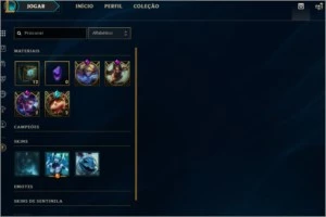 CONTA PRATA 1 ( BORDINHA DE OURO) COM SKINS - League of Legends LOL