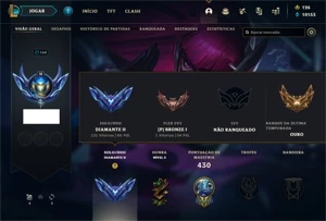 CONTA DIAMANTE 2 COM MUITA SKIN E MUITO BARATA - League of Legends LOL