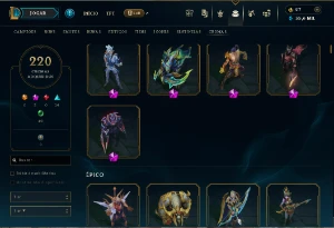 CONTA DE LOL MESTRE + 726 SKINS - League of Legends