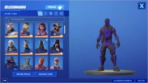 CONTA FORTNITE - RENEGADE + CAVEIRÃO ROXO + PASSE 2 TEMP E +