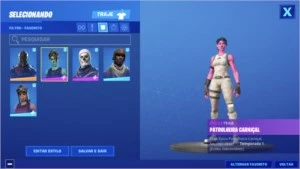 CONTA FORTNITE - RENEGADE + CAVEIRÃO ROXO + PASSE 2 TEMP E +