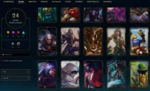 Conta League of Legends Full Acesso - 74 Champs e 24 Skins LOL