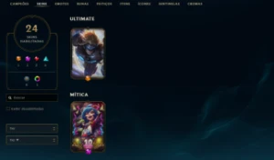 Conta League of Legends Full Acesso - 74 Champs e 24 Skins LOL