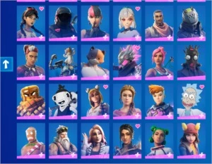 Conta com +160 skins, 3.2k Power Raking (pr) !Com top 40 em - Fortnite
