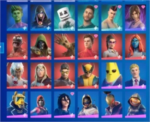 Conta com +160 skins, 3.2k Power Raking (pr) !Com top 40 em - Fortnite