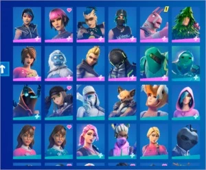 Conta com +160 skins, 3.2k Power Raking (pr) !Com top 40 em - Fortnite