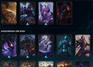 conta lol lvl 533; platina 3; 112 skins. - League of Legends