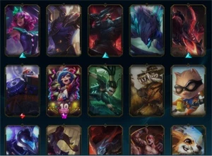 conta lol lvl 533; platina 3; 112 skins. - League of Legends