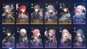 Dan Heng Imbibitor Lunae (E3), Himeko, Welt, Bronya - Genshin Impact