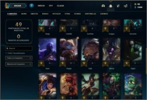 Conta platina 3 baratinha com 6 skins e 32 champs - League of Legends LOL